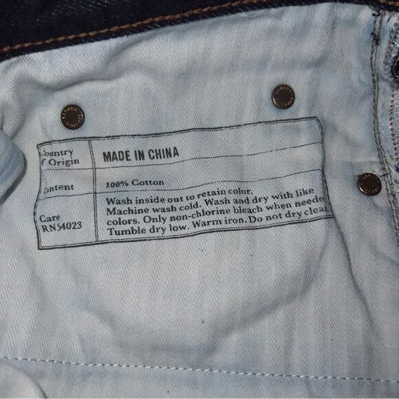 Banana Republic Men’s Vintage Straight Dark Blue Jeans - Picture 3 of 13